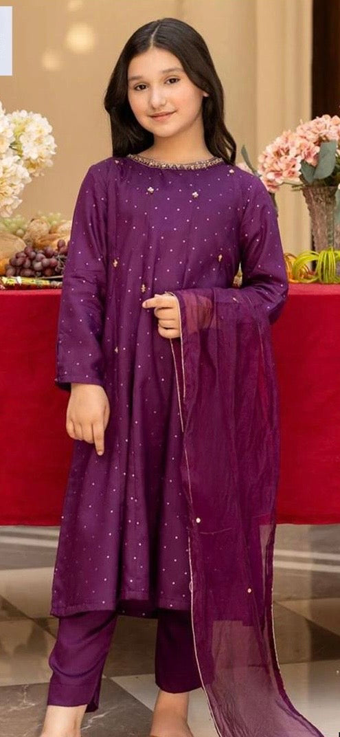Maria.B Kids Lawn D-11 | 3Pcs Embroidered Summer Collection 2025