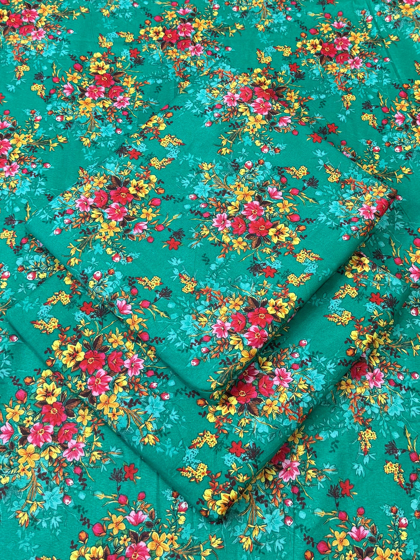 FLORAL PRINTED 2PC D-166