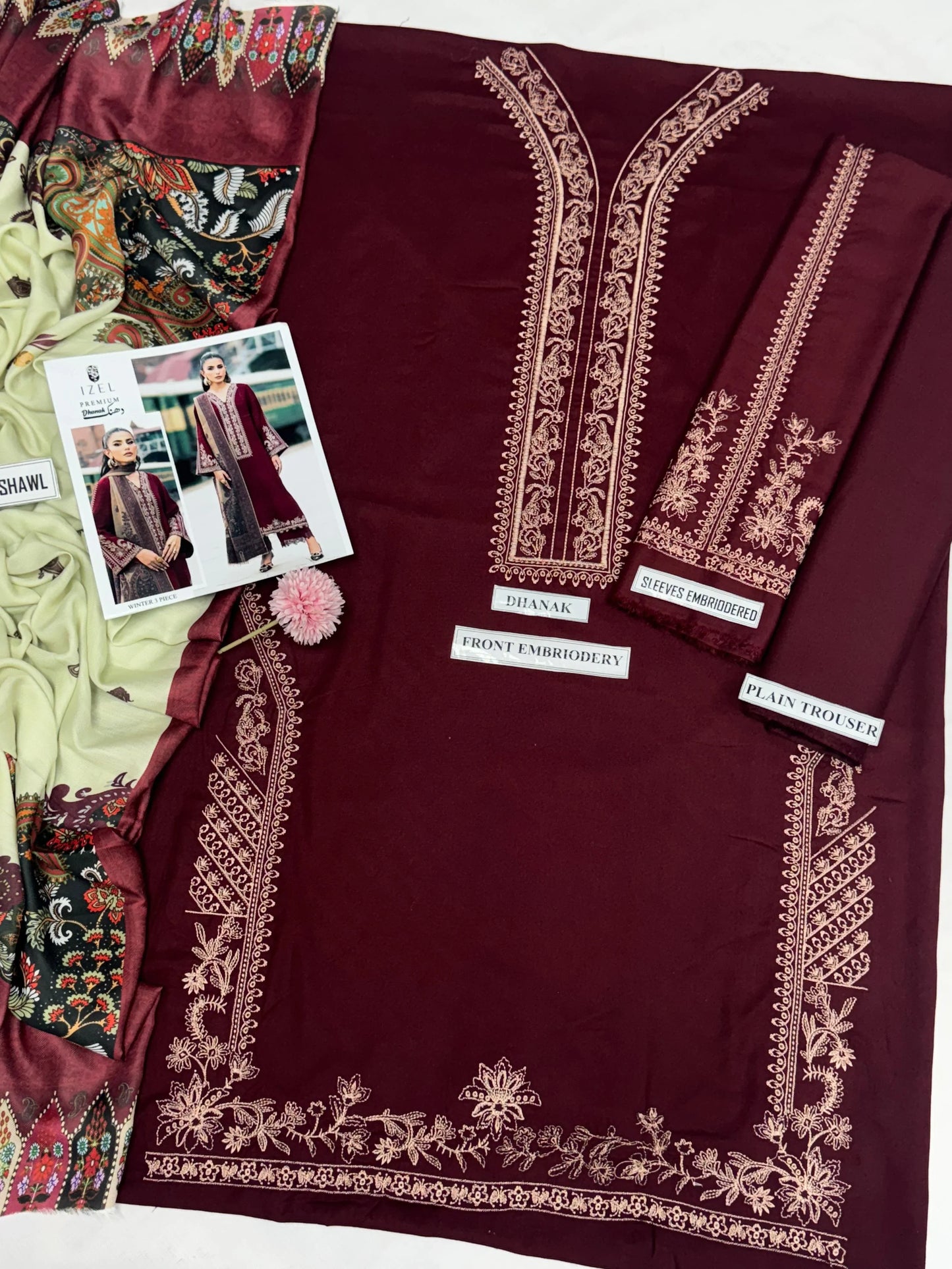 IZEL DHANAK 3PC | EMBROIDERY | FF#7519