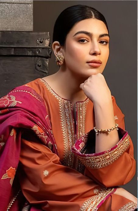 ZARA SHAHJAHAN.3PC LAWN EMBROIDERED SHIRT WITH MONARK PRINT DUPATTA AND TROUSER
