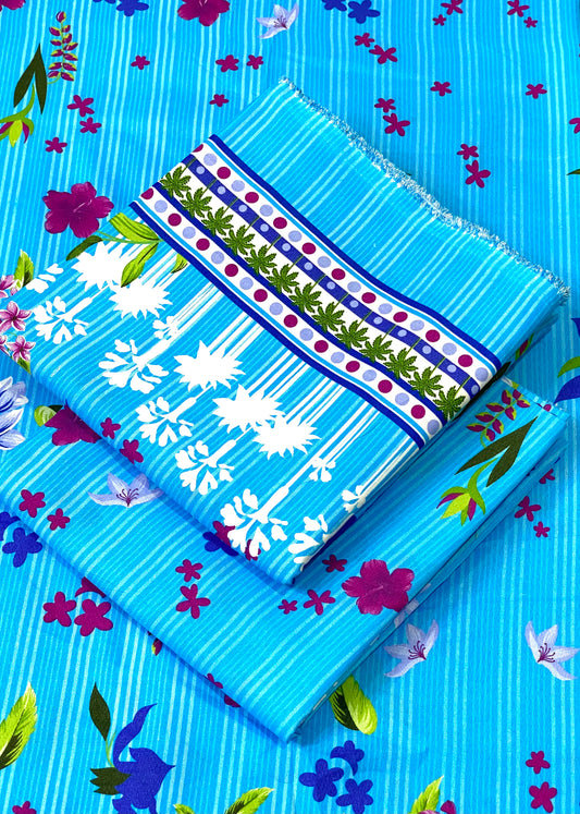 FLORAL PRINTED 2PC D-162