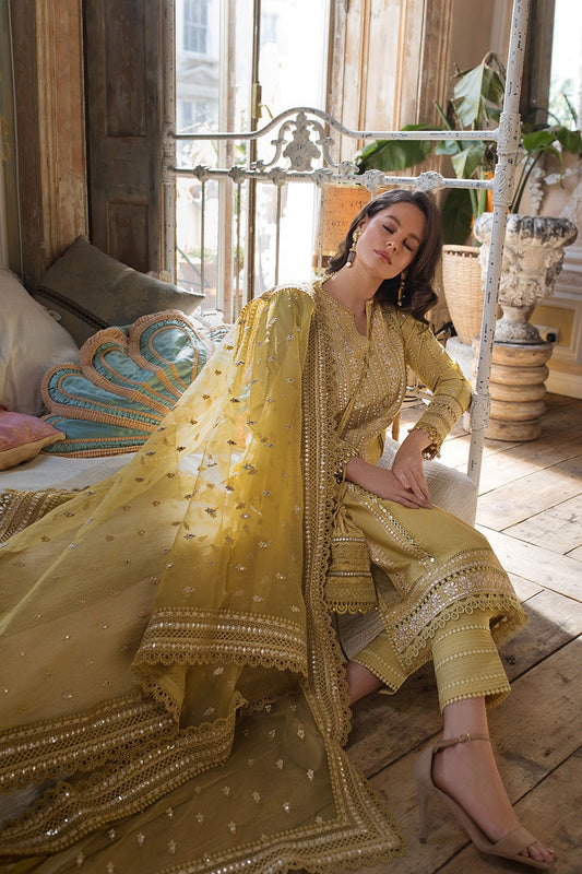 SOBIA NAZIR MUSTARD 3PC LUXURY LAWN SN-62