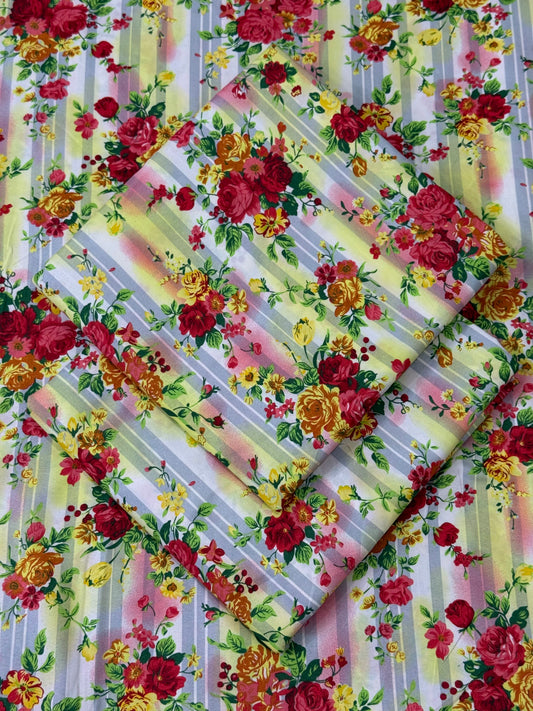 FLORAL PRINTED 2PC D-156