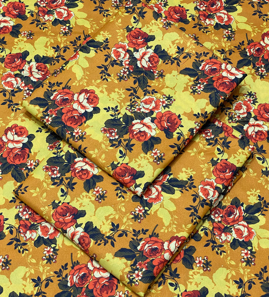 FLORAL PRINTED 2PC D-63