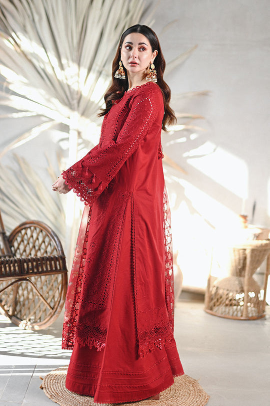 QALAMKAR LUXURY LAWN RED MB-2505