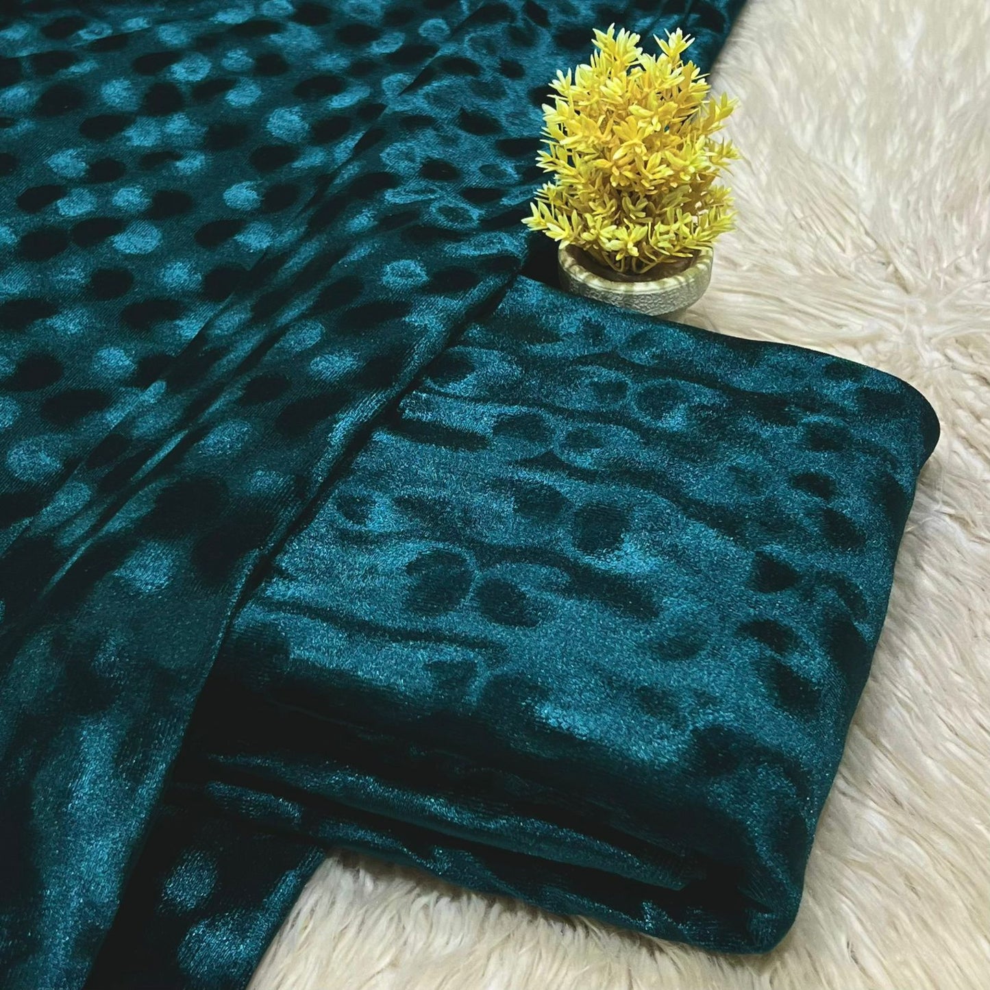 Premium Korean Velvet 2-piece Unstitched D-1