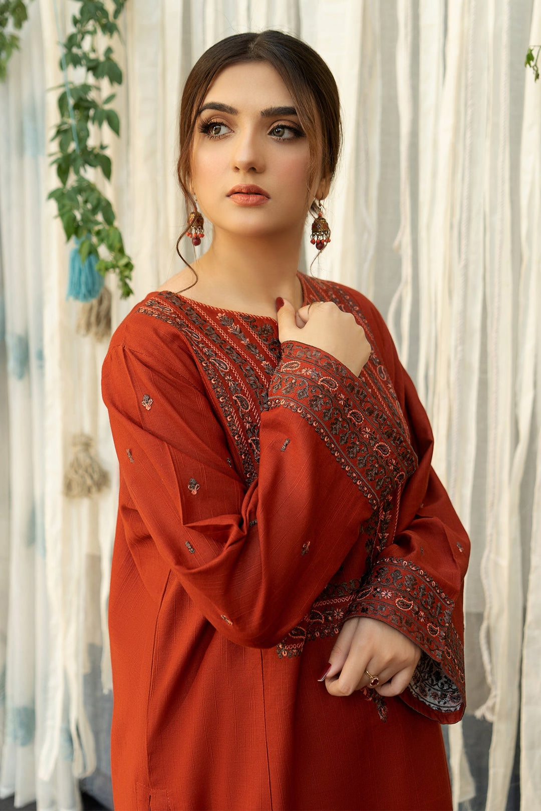 AISLING - 3PC LAWN EMBROIDERED SHIRT WITH MANAAR PRINTED DUPATTA AND TROUSER