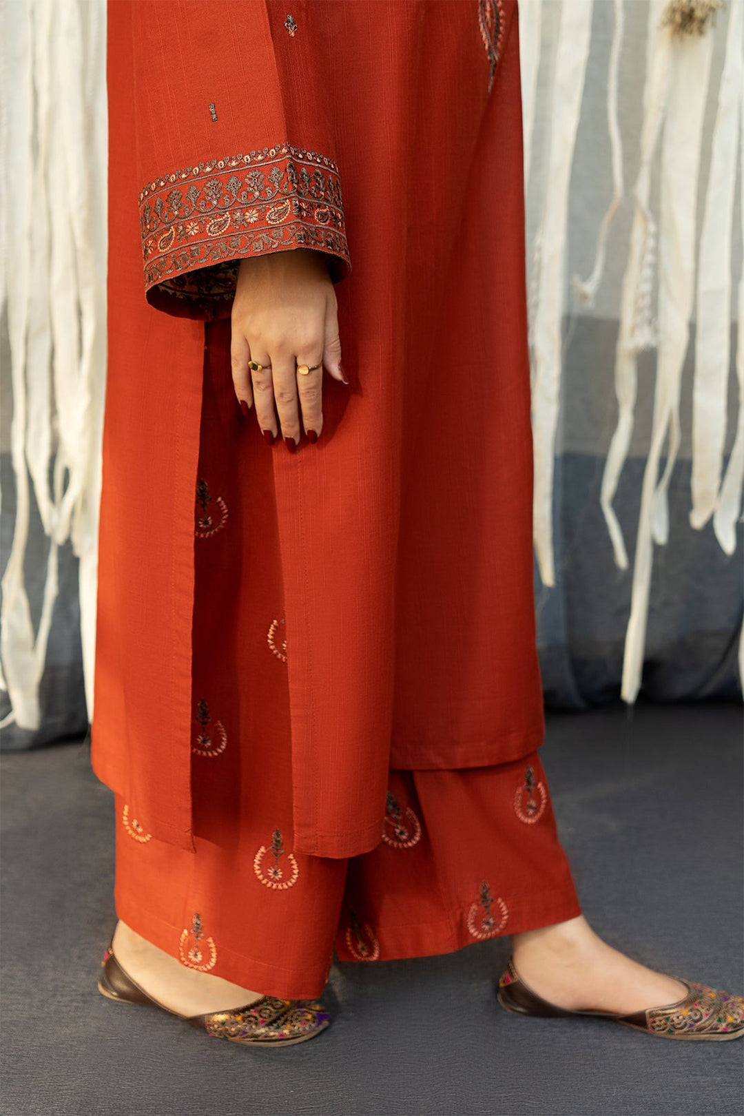 AISLING - 3PC LAWN EMBROIDERED SHIRT WITH MANAAR PRINTED DUPATTA AND TROUSER