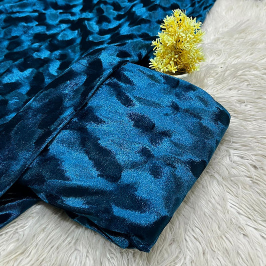 Premium Korean Velvet 2-piece Unstitched D-2