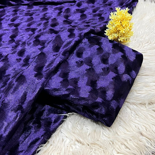 Premium Korean Velvet 2-piece Unstitched D-3