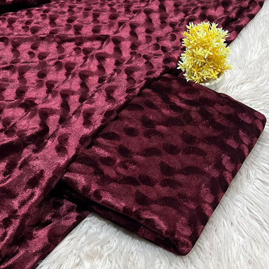 Premium Korean Velvet 2-piece Unstitched D-14