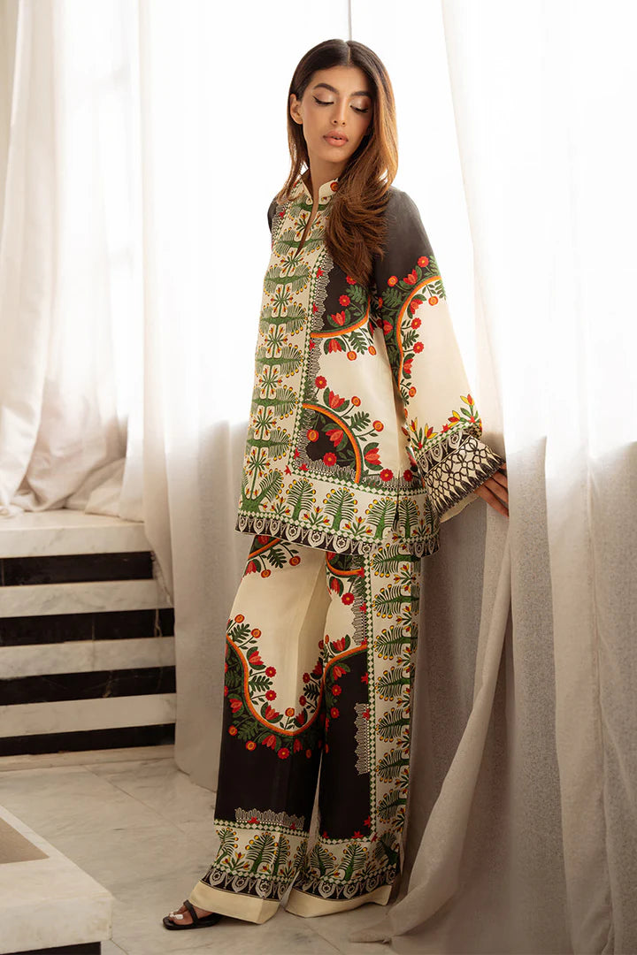 UNSTITCHED LULUSAR LAWN 2PC CO-ORD SET D#9