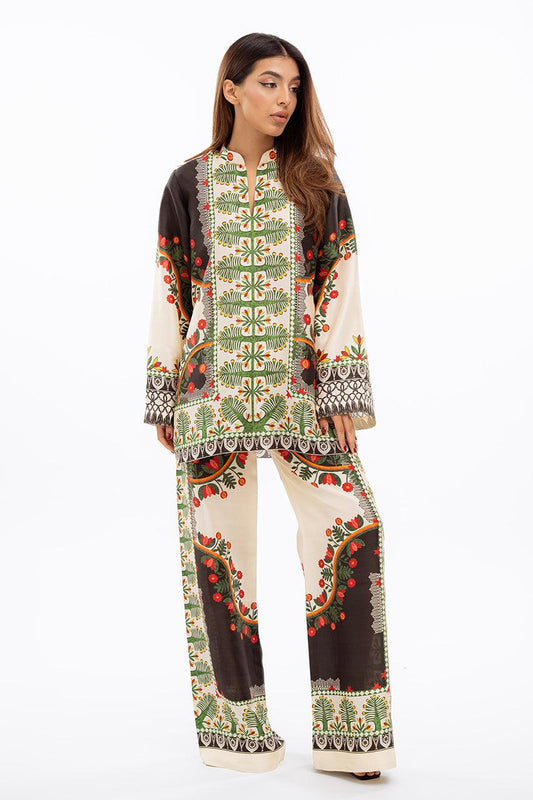 UNSTITCHED LULUSAR LAWN 2PC CO-ORD SET D#9