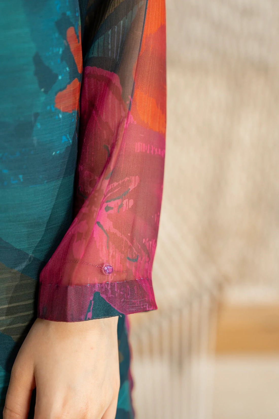 UNSTITCHED LULUSAR LAWN 2PC CO-ORD SET D#7