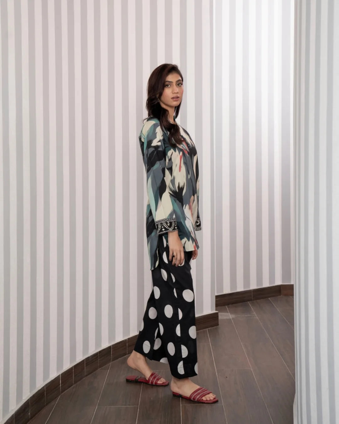 UNSTITCHED LULUSAR LAWN 2PC CO-ORD SET D#3