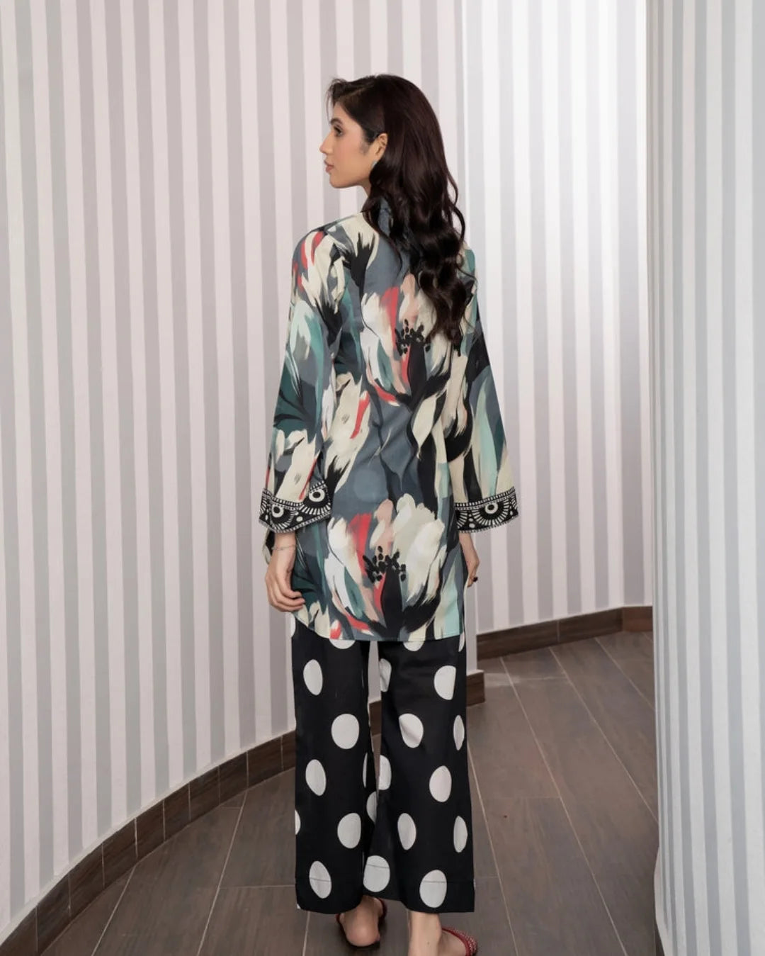 UNSTITCHED LULUSAR LAWN 2PC CO-ORD SET D#3