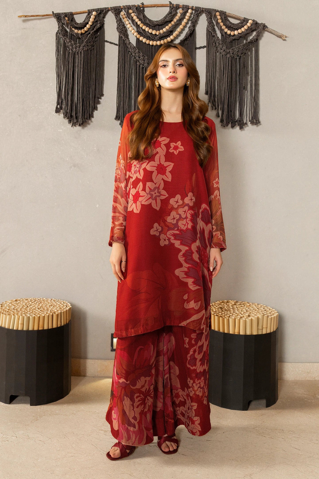 UNSTITCHED LULUSAR LAWN 2PC CO-ORD SET D#2