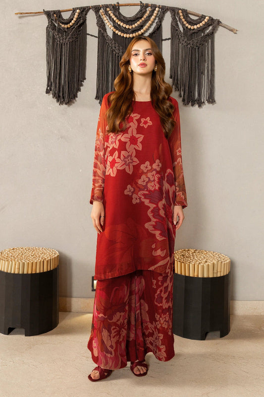 UNSTITCHED LULUSAR LAWN 2PC CO-ORD SET D#2