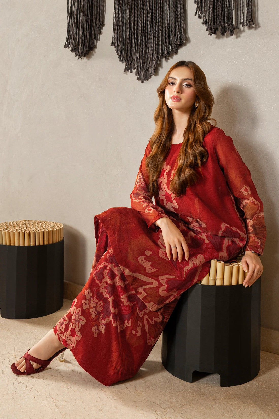 UNSTITCHED LULUSAR LAWN 2PC CO-ORD SET D#2