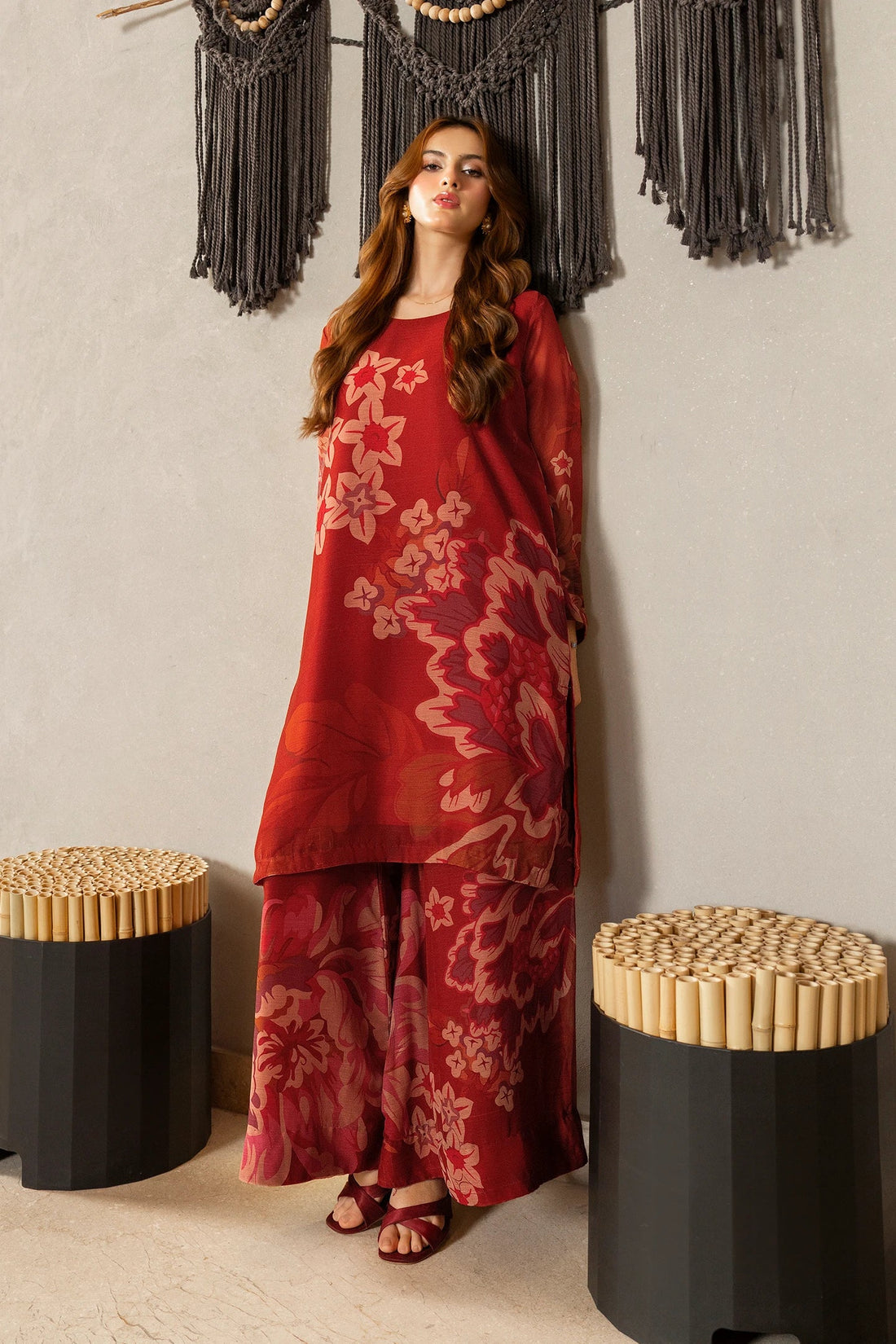 UNSTITCHED LULUSAR LAWN 2PC CO-ORD SET D#2