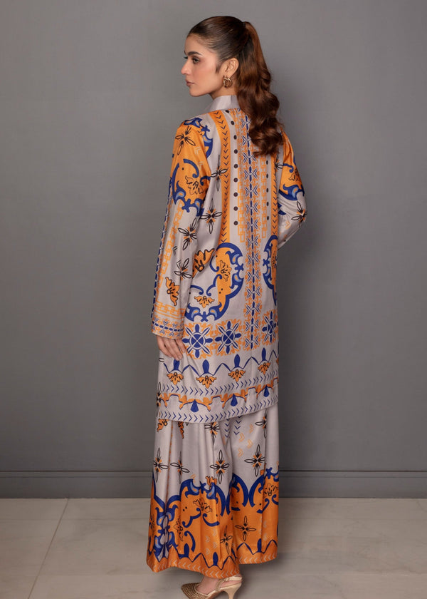 UNSTITCHED LULUSAR LAWN 2PC CO-ORD SET D#1