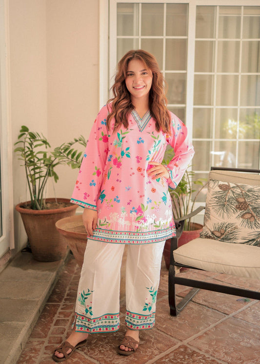 UNSTITCHED DANANEER LAWN 2PC CO-ORD SET D#10